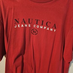 Nautica Red Short Sleeve Tee